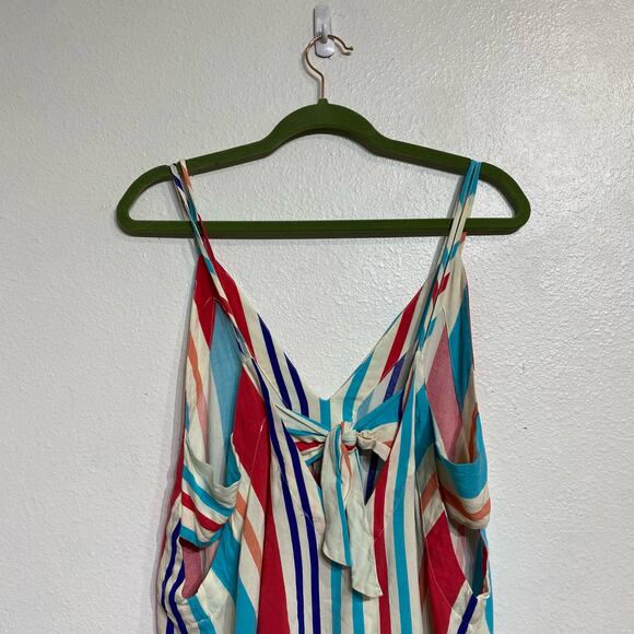 Lulu's Adrift Multi Striped Tank Top Sz M - Picture 8 of 12